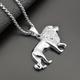 Muscle Man Accessories Beast Golden Lion Animal Pendant Necklace Personality Design Motorcycle Jewelry Gift