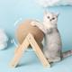 Durable Cat Scratching Ball Toy With Sisal Rope For Grinding Claws, Interactive Kitten Play Ball For Cats Indoor Supply