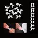 100 Pcs White French Nail Tips - Full Coverage Short Press On Acrylic Nails For Nails Art And Manicure