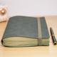 Vintage A5 Soft Pu Journal - Genuine Leather Feeling Cover, College Ruled For Notes & Sketches, Classic Minimalist Design