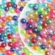 100pcs Mixed Ab Color Acrylic Crystal Beads Round Glass Beads Faux Jewelry Making Bangle Earring Necklace Keychain Beaded For Adults Diy Art Craft Project Christmas Decoration Birthday Gift