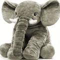1pc Large Plush Elephant, Cute Plush Elephant Cozy Replica Perfect For Children, Room Decoration Or Gift 1pc 40cm/15.74in
