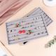 1pc Divider Flannel Jewelry Tray - Rings, Earrings, And Watch Display Case - Drawer Type Organizer For Necklaces And Watches