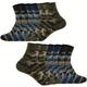 3/5 Pairs Socks For Men, Breathable Anti-odor Comfort Crew Socks, Men's Camouflage Socks