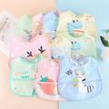 Random 3/5pcs Cover Up Kids Baby Eating Waterproof Anti-dirty Men's And Women's Apron Sleeveless Back Wear Baby Bib Feeding Bibs Easter Gift