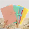 Smile 5pcs File Folder Plastic A4 Document Bags Material Folder Test Roll Holder Storage Bags Accordion Bag