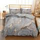 2/3pcs Duvet Cover Set, Grey Marble Print Bedding Set, Soft Comfortable Duvet Cover, For Bedroom, Guest Room (1*duvet Cover + 1/2*pillowcase, Without Core)