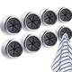 1/3/8pcs Kitchen Towel Holder, Self Adhesive Towel Stoppers, Towel Storage Racks, Kitchen Washing Cloth Rag Hook, Free Punching Washing Cloth Clip, Bathroom Towel Organizer, For Bathroom And Kitchen