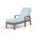 Sunset West Laguna Chaise Lounge w/ Cushion Metal in Brown/Gray | Outdoor Furniture | Wayfair SW3501-9-14091