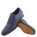 Perforated Leather Lace-up Oxford Shoes