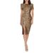 Natasha Sequin Sheath Midi Dress