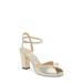 Sacaria Imitation Pearl Embellished Ankle Strap Sandal