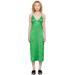 Green Vented Midi Dress