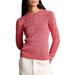 Juliana Cable Knit Cotton Sweater