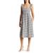 Gingham Smocked Cotton Poplin Dress