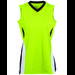 Augusta Sportswear 1355 Athletic Women's Tornado Jersey T-Shirt in Lime/Black/White size Medium | Polyester