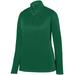Augusta Sportswear AG5509 Women's Wicking Fleece Quarter-Zip Pullover T-Shirt in Dark Green size Large 5509