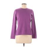 Lands' End Cashmere Pullover Sweater: Purple Sweaters & Sweatshirts - Women's Size Medium