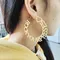 DODOAI Hoop Earrings Customize Name Earrings Personality Hoops With Statement Words Hiphop Multiple Letter Hoop Earrings for Her