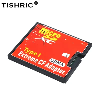 TISHRIC New Micro SD TF To Adapter CF Card For MicroSD/HC To Compact Flash Type I Memory Card Reader Converter For Camera
