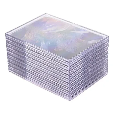 10Pcs/Pack Acrylic Transparent Collection Sleeves Frames for Collectible Trading Basketball Sports