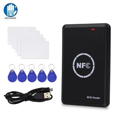 RFID Copier Duplicator 125KHz Key fob NFC Smart Card Reader Writer 13.56MHz Encrypted Programmer USB