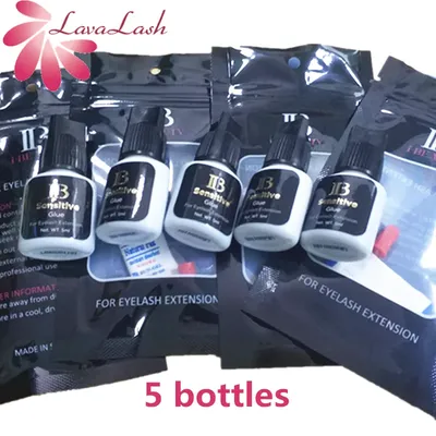 Original Korea 5bottles IB Sensitive Glue For Individual eyelash extensions Lower irritation black