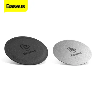 Baseus Car Phone Holder Metal Plate Magnetic Disk Car Mount Holder Magnet Metal Leather & Iron