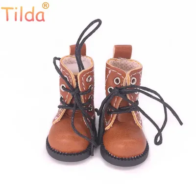 Tilda 1/8 Doll Boots Toy Shoes For Blythe OB24 OB26,Lovely Mini Short Boots for Blyth EXO Korea KPOP
