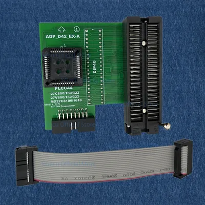 XGecu ADP_D42_EX-A adapter with Black ZIF socket for PLCC44 DIP42 27Cxxx 27Vxxx EEPROM only use on