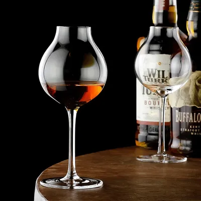 1920s Professional Blender's Whiskey Copita Nosing GlassTulip Bud Whisky Crystal XO Chivas Regal