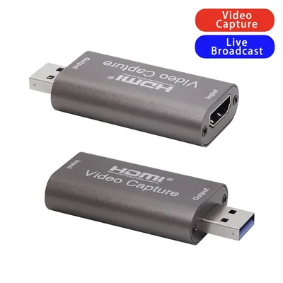 4K Video Capture Card USB 3.0 USB2.0 HDMI-compatible Grabber Recorder for PS4 Game DVD Camcorder