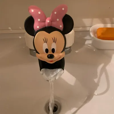 Miniso Minnie Mickey Stitch water tap Faucet Extender Saving silicone Faucet Extension Tool Help kid