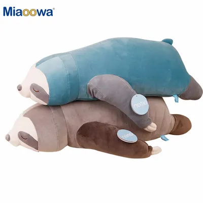 65-100CM Soft Simulation New Cute Stuffed Sloth Toy Plush Sloths Soft Toy Animals Plushie Doll