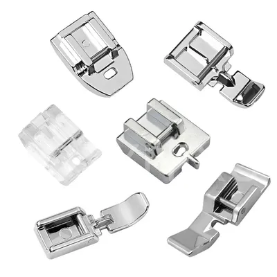 6 Kinds Zipper Sewing Machine Foot Household Sewing Machine Parts for Brother Singer janome etc