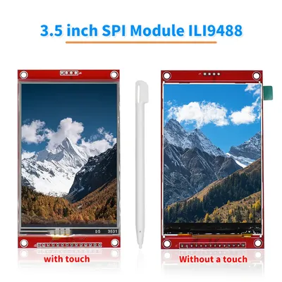 3.5 inch TFT LCD Module with Touch Panel ILI9488 Driver 320x480 SPI port serial interface (9 IO)