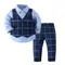 Kids Boy Gentleman Clothing Set Long Sleeve Shirt+Waistcoat+Pants Toddler Boy Outfits for Wedding