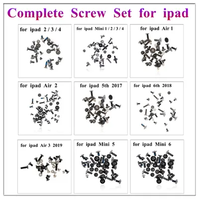 Motherboard Inner Bottom Dock Bolt LCD Full Complete Screw Set for IPad Air Mini 1 2 3 4 5 6 5th