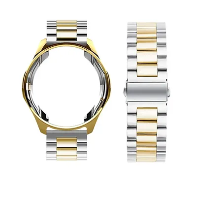 Stainless steel for Samsung galaxy watch 4 4CLASSIC 42 46mm case+band for Galaxy Active 2 44mm 40mm