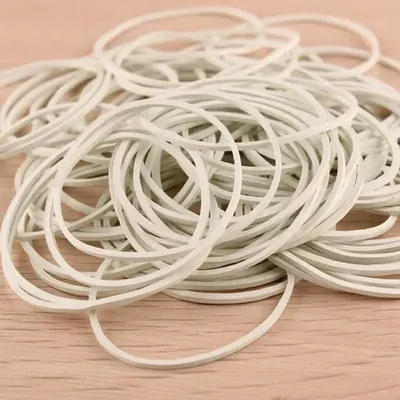 High Quality 50pcs/Pack 50mm White Color Rubber Band Strong Elastic Band Stationery School Office