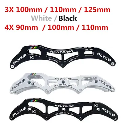 Flyke NEUTRINO 3X125mm 3X110mm 3X100mm 3 wheels inline speed skates frame 4*110MM 4*100MM 4*90MM