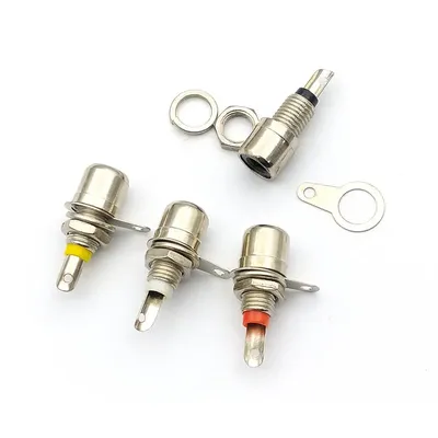12pcs RCA Phono Chassis Panel Mount Female Socket Metal Connector adapter