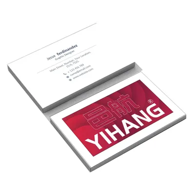 Free design 100PCS Customized LOGO text full color double sided printing thank you card business card customized