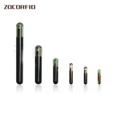 125KHZ/134.2KHZ 2.12*12mm/1.4*8mm Microchip Animal RFID Tag With EM4305 Chip ISO11784/5 FDX-B For