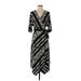 BCBGMAXAZRIA Casual Dress - Wrap: Black Dresses - Women's Size Small