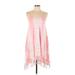 Billabong Casual Dress: Pink Tie-dye Dresses - New - Women's Size Large