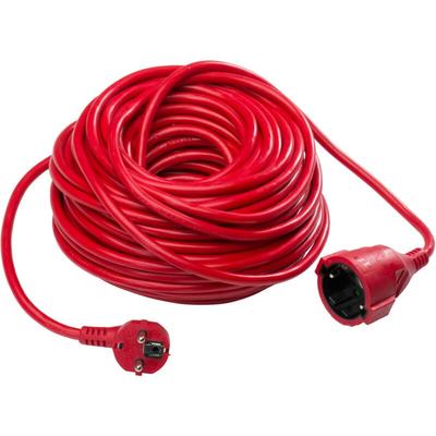 As-schwabe - Verlängerungsleitung 25m rot Stecker Kupplung H05VV-F 3G1,5 IP20