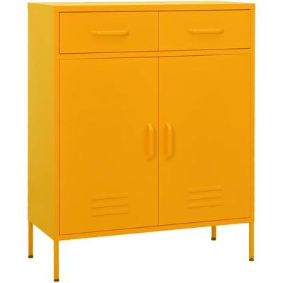 Vidaxl - Lagerschrank Senfgelb 80x35x101,5 cm Stahl