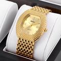 Montre Pour Femmes De Luxe Tonneau Pointer Quartz Montre Rétro Rome Fashion Analog Wrist Watch Montre Dorée