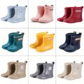 Bottes de pluie pour tout-petits garçons, chaussures légères à fond souple antidérapantes pour les jours de pluie